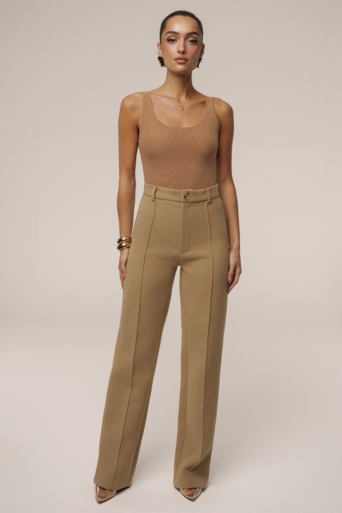 Beige STAY SHARP TROUSER