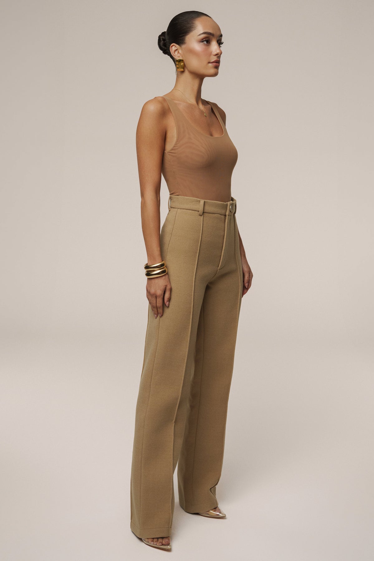 Beige STAY SHARP TROUSER