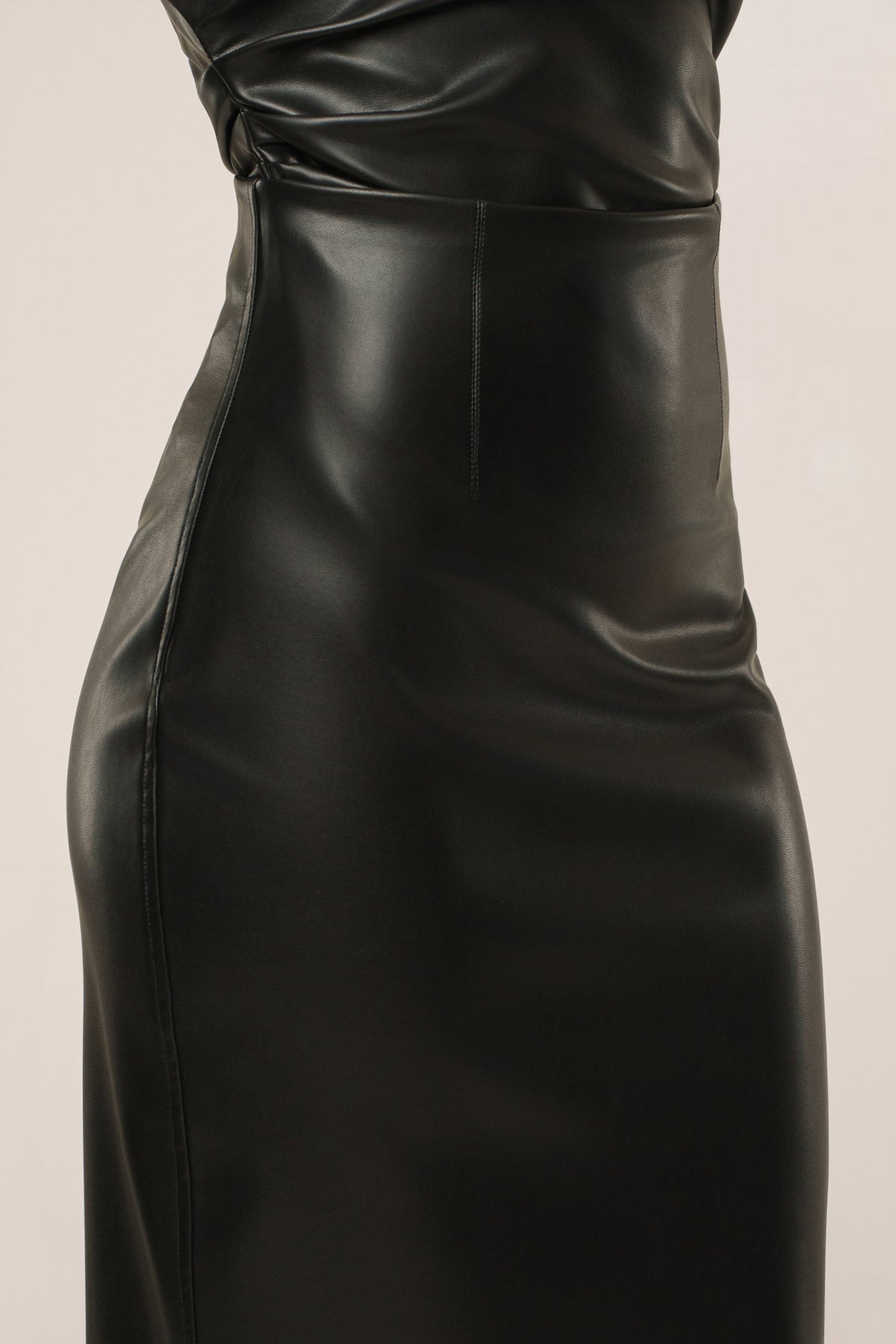 Black Ace PU Leather Skirt