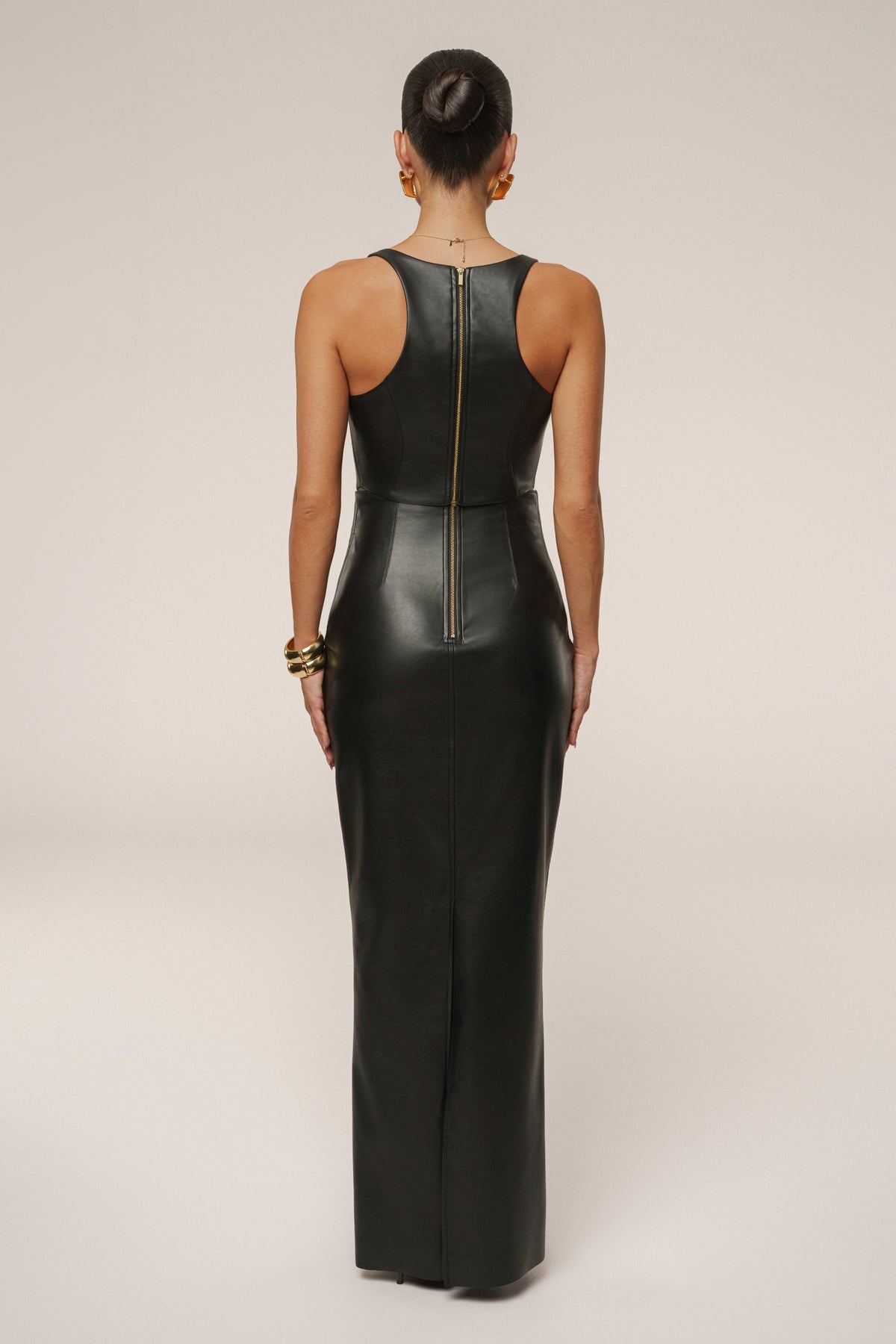 Black Ace PU Leather Skirt