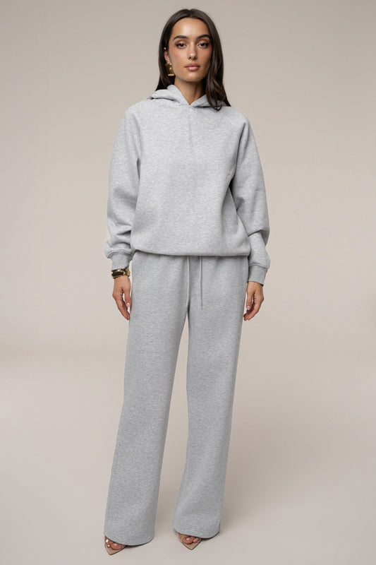 Heather Grey JLUXLABEL Logo Fleece Pants