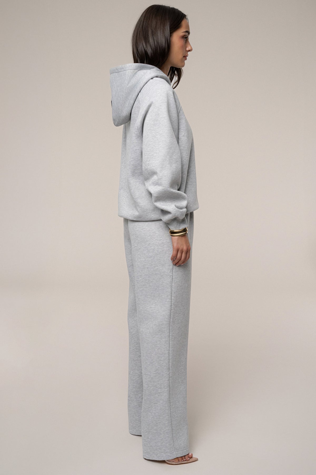 Heather Grey JLUXLABEL Logo Fleece Pants