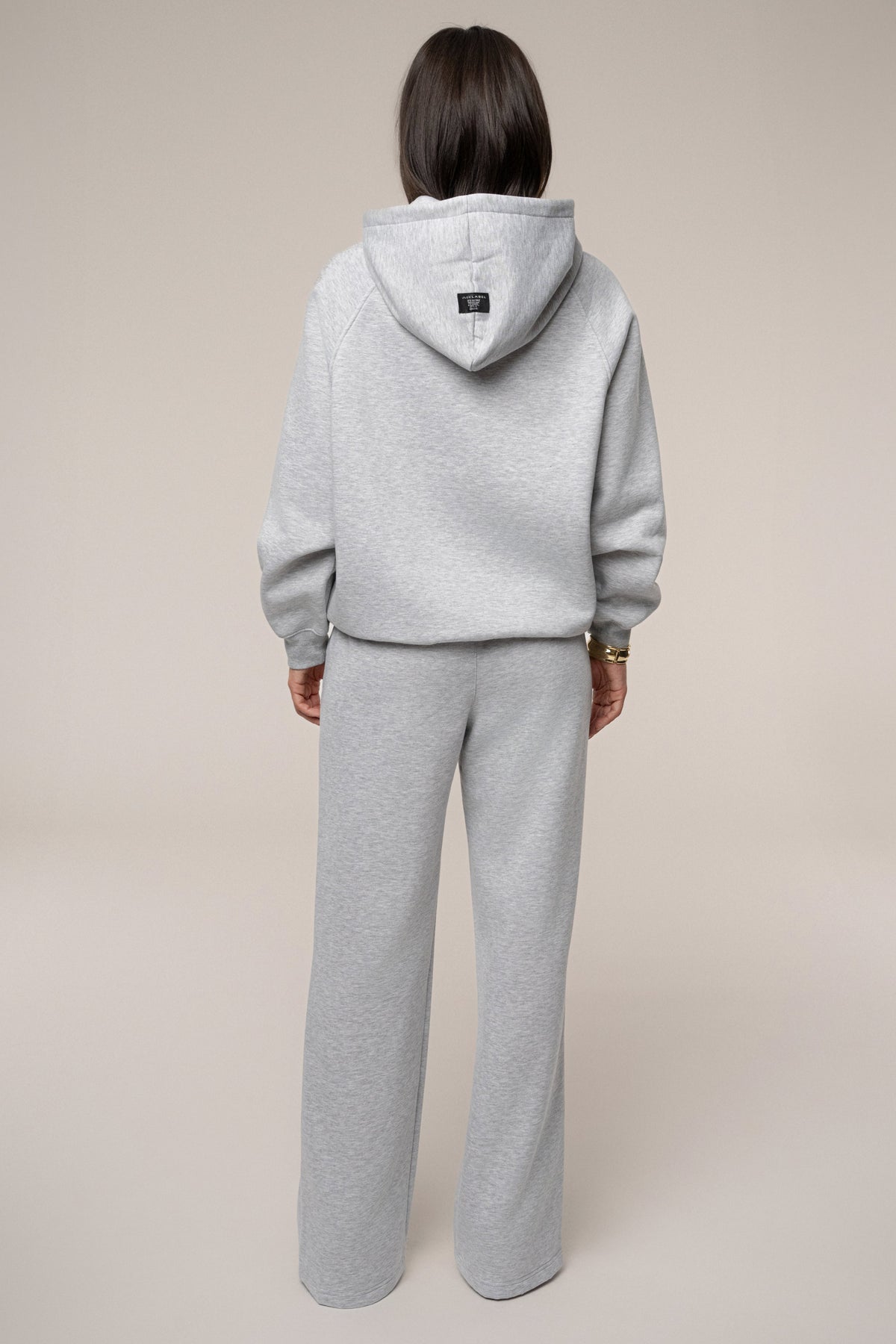 Heather Grey JLUXLABEL Logo Pullover Hoodie