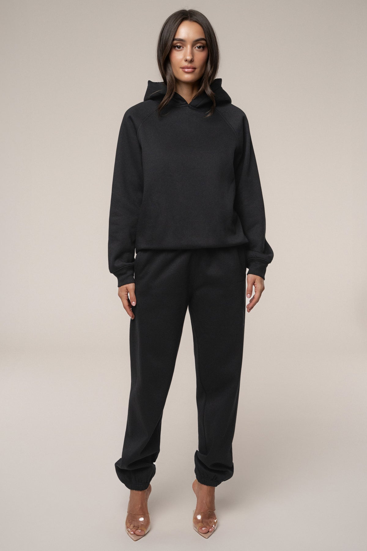 Black JLUXLABEL Logo Pullover Hoodie