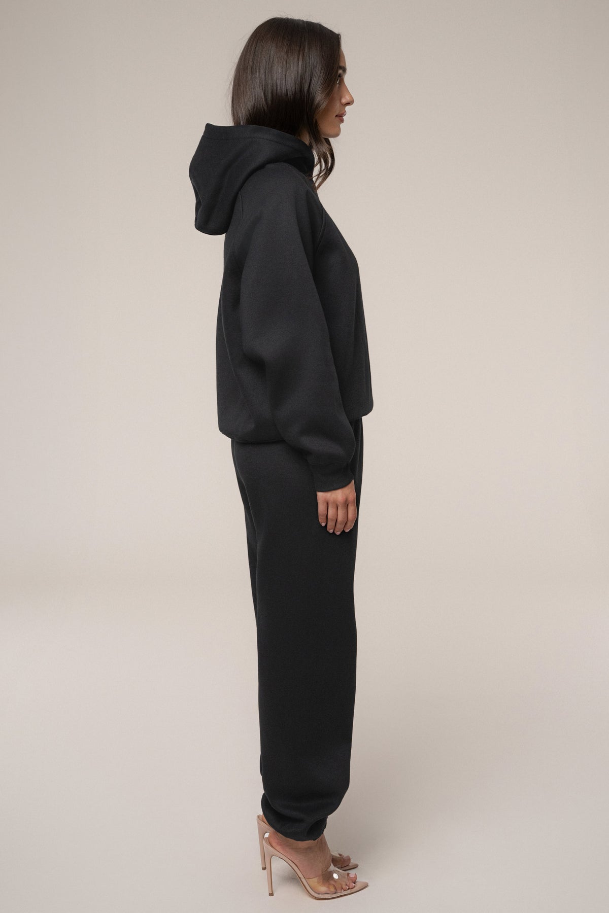 Black JLUXLABEL Logo Pullover Hoodie