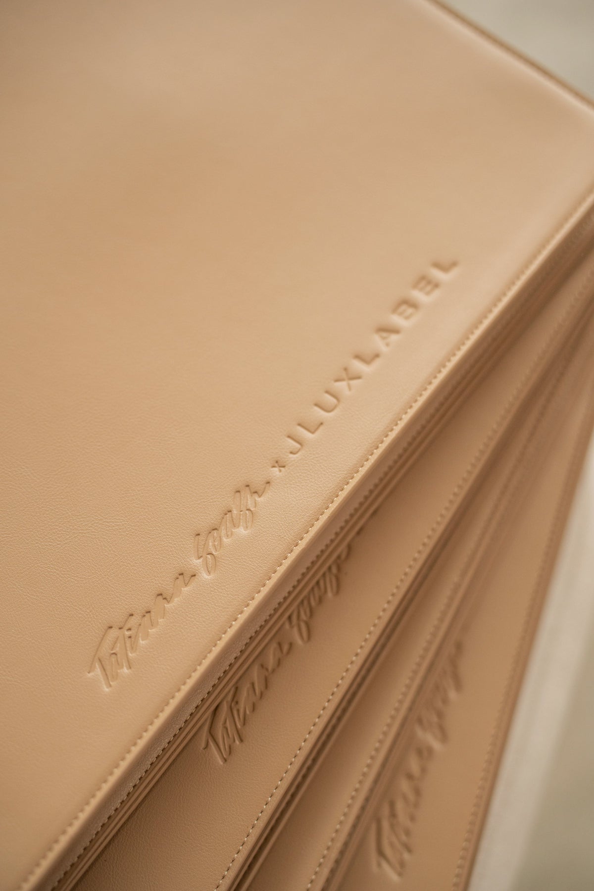 Beige TATIANA SOASH x JLUXLABEL Dreams & Plans Catch All Bag