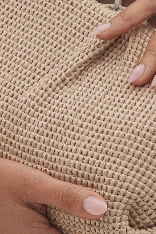 Beige Ocean Club Clutch Bag
